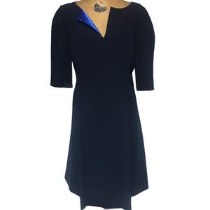 Cynthia Field Blue Lined Cocktail Dress NWT